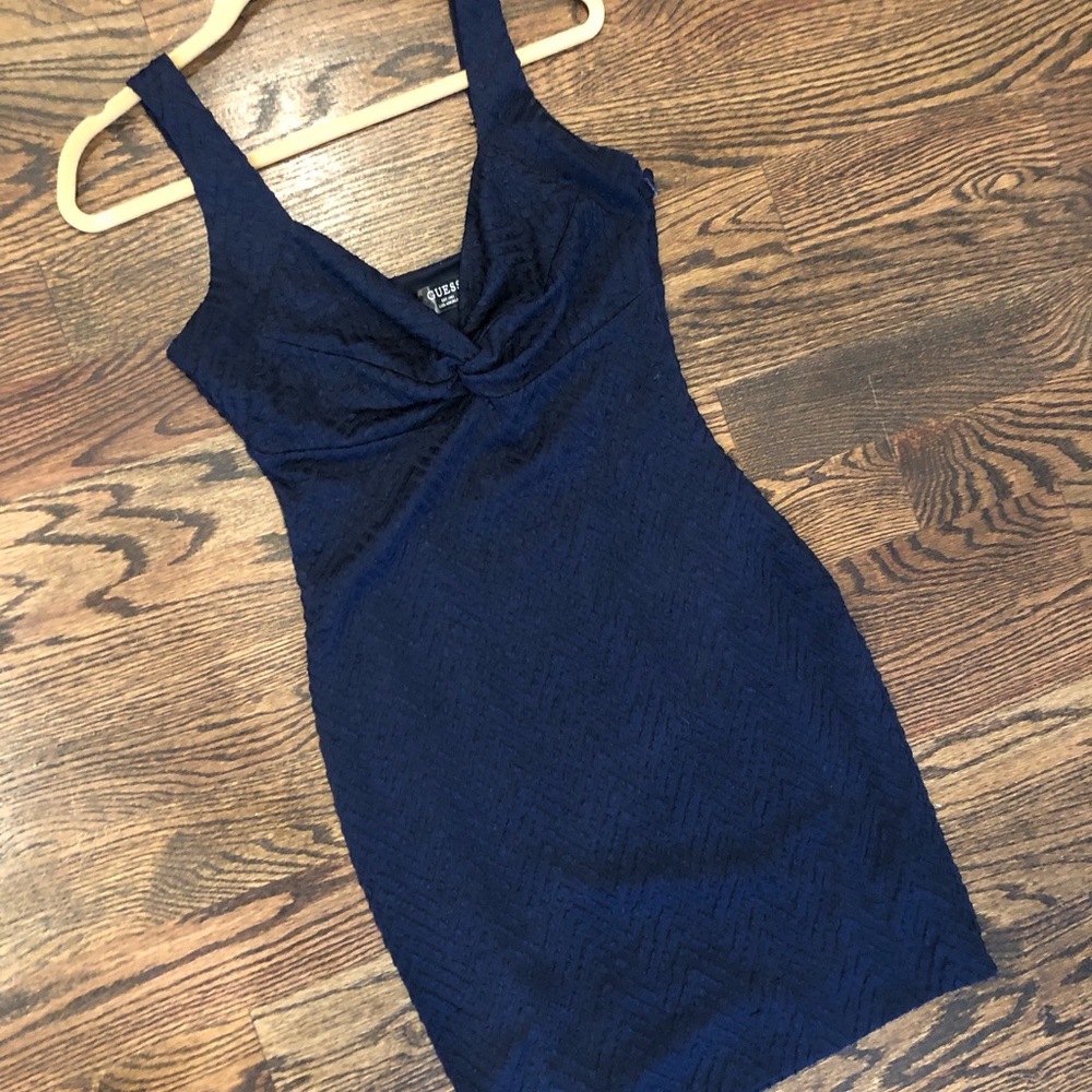 Blue Guess Size 8 Body Con Dress